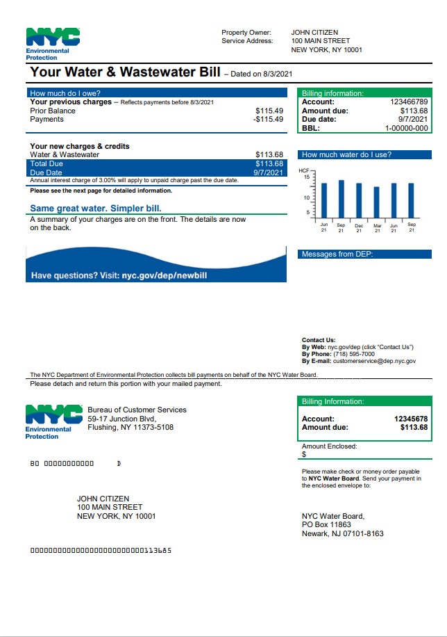  Minol USA business utility bill 